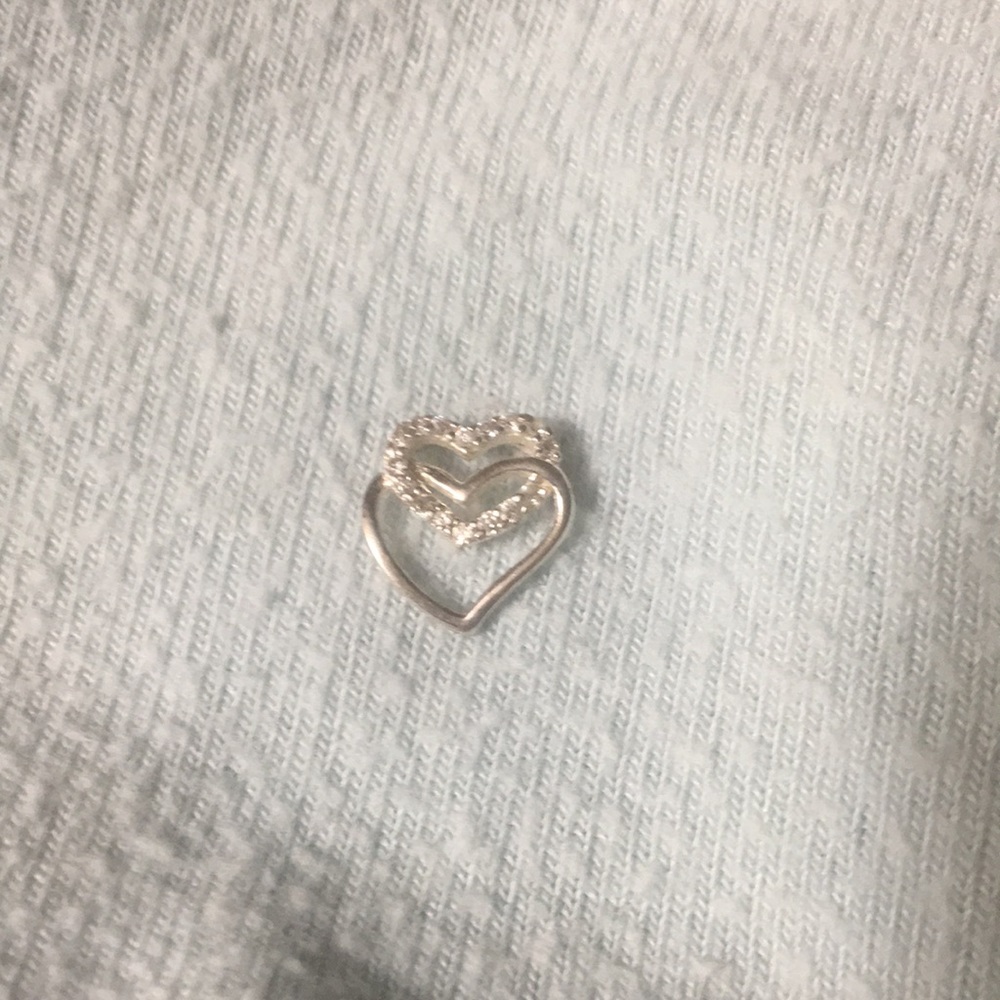 Sterling silver heart charm